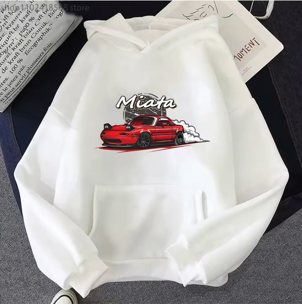 Mazda mx5 Miata Long Sleeve Pullover Hoodie