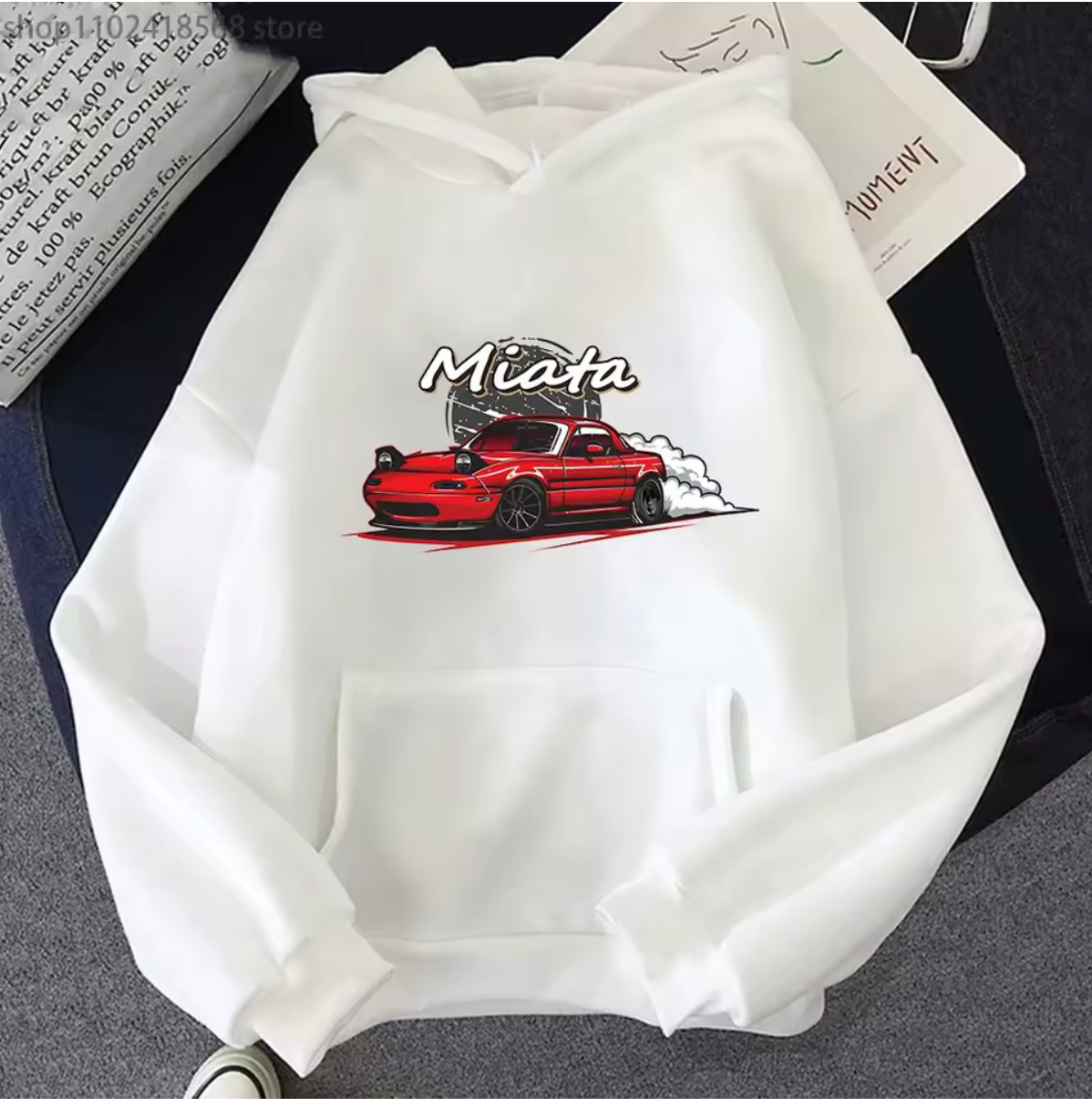 Mazda mx5 Miata Long Sleeve Pullover Hoodie