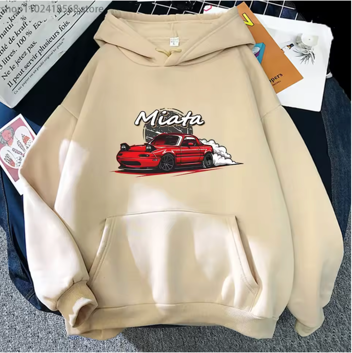 Mazda mx5 Miata Long Sleeve Pullover Hoodie