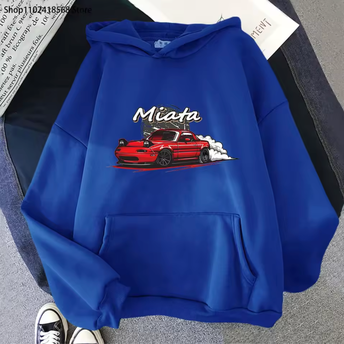 Mazda mx5 Miata Long Sleeve Pullover Hoodie
