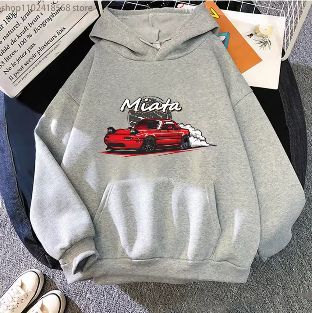 Mazda mx5 Miata Long Sleeve Pullover Hoodie