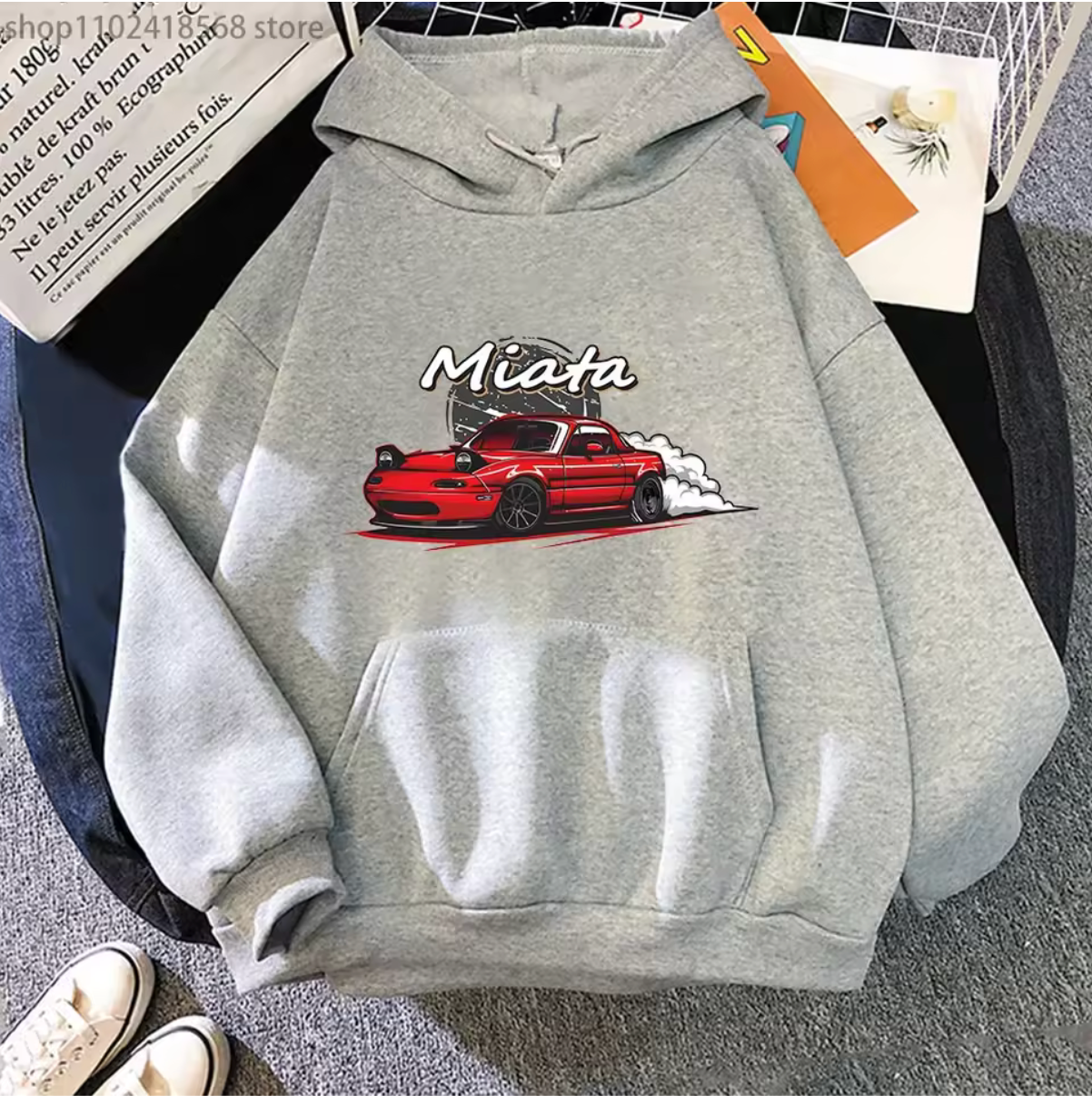 Mazda mx5 Miata Long Sleeve Pullover Hoodie