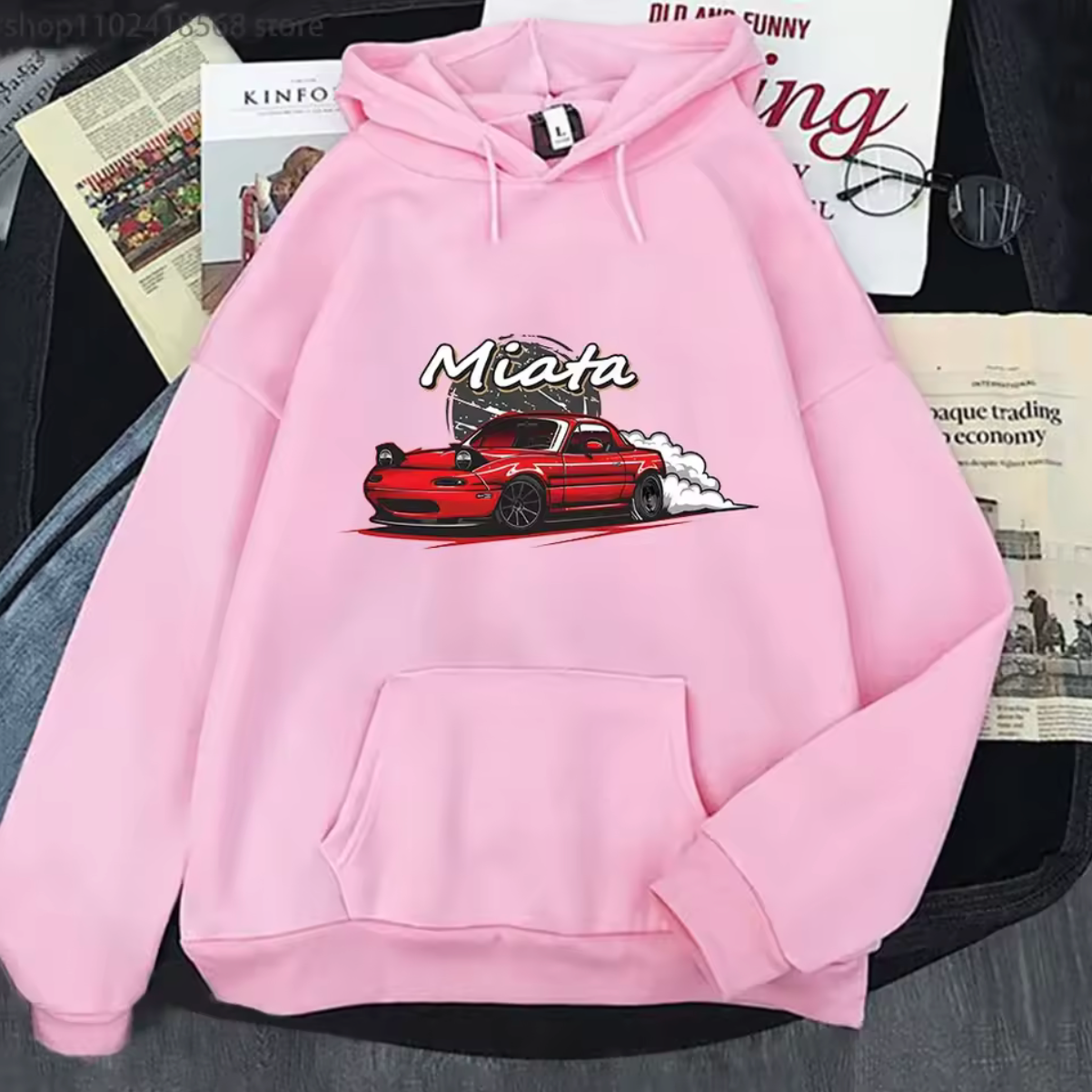 Mazda mx5 Miata Long Sleeve Pullover Hoodie