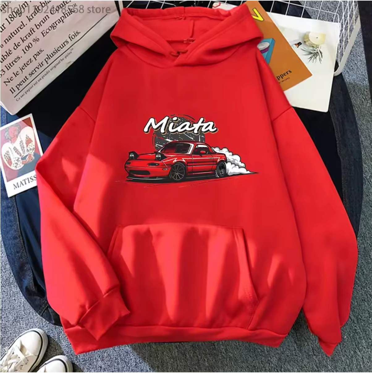 Mazda mx5 Miata Long Sleeve Pullover Hoodie
