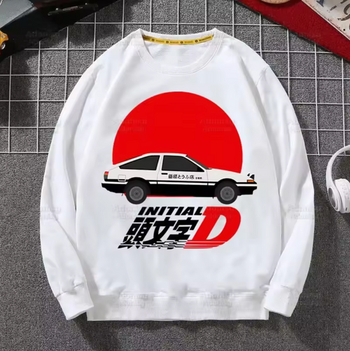 Anime AE86 Initial D  RedSuns Sweatshirts