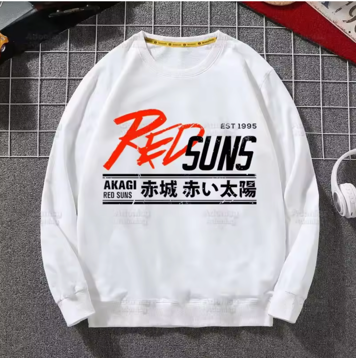 Anime Initial D Redsuns Sweatshirts
