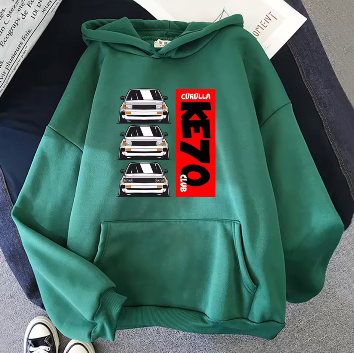 Toyota KE70 Club Long Sleeve Pullover Hoodie