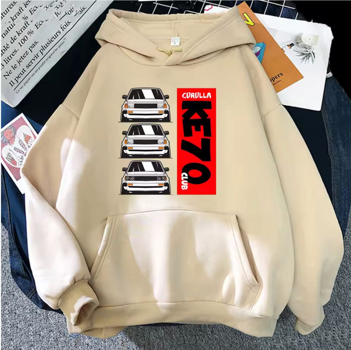 Toyota KE70 Club Long Sleeve Pullover Hoodie