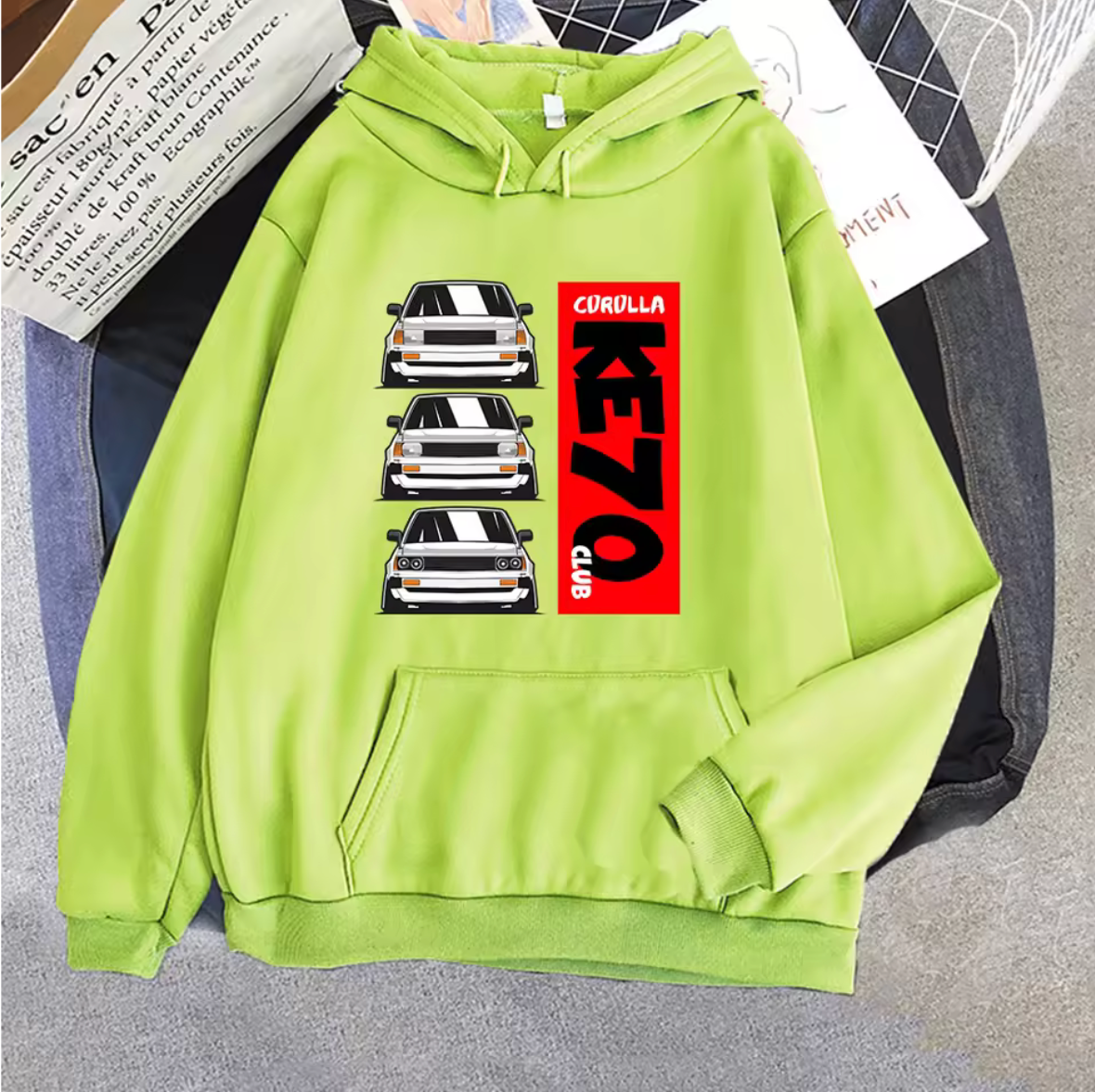 Toyota KE70 Club Long Sleeve Pullover Hoodie