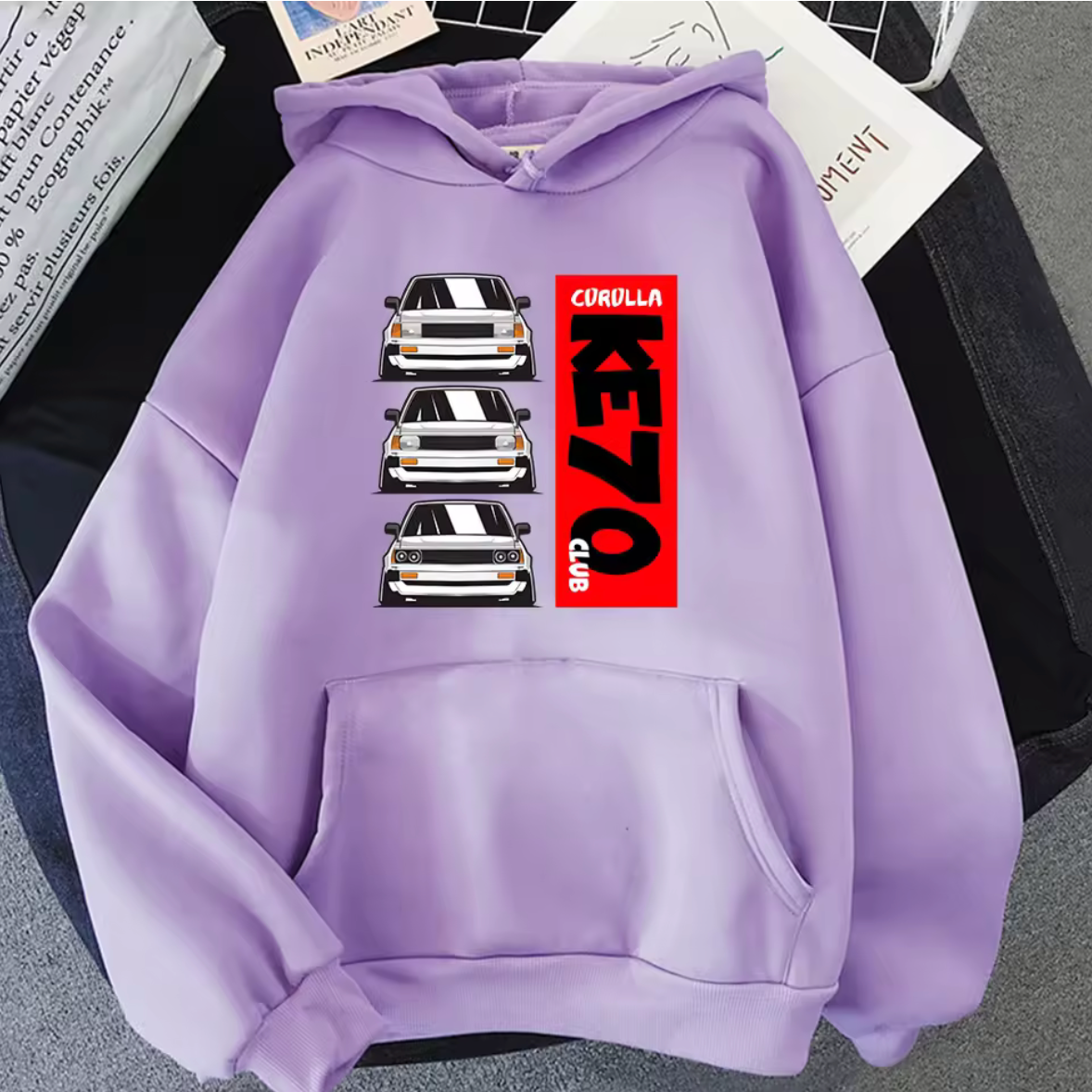 Toyota KE70 Club Long Sleeve Pullover Hoodie