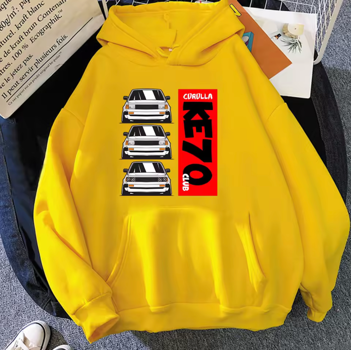 Toyota KE70 Club Long Sleeve Pullover Hoodie