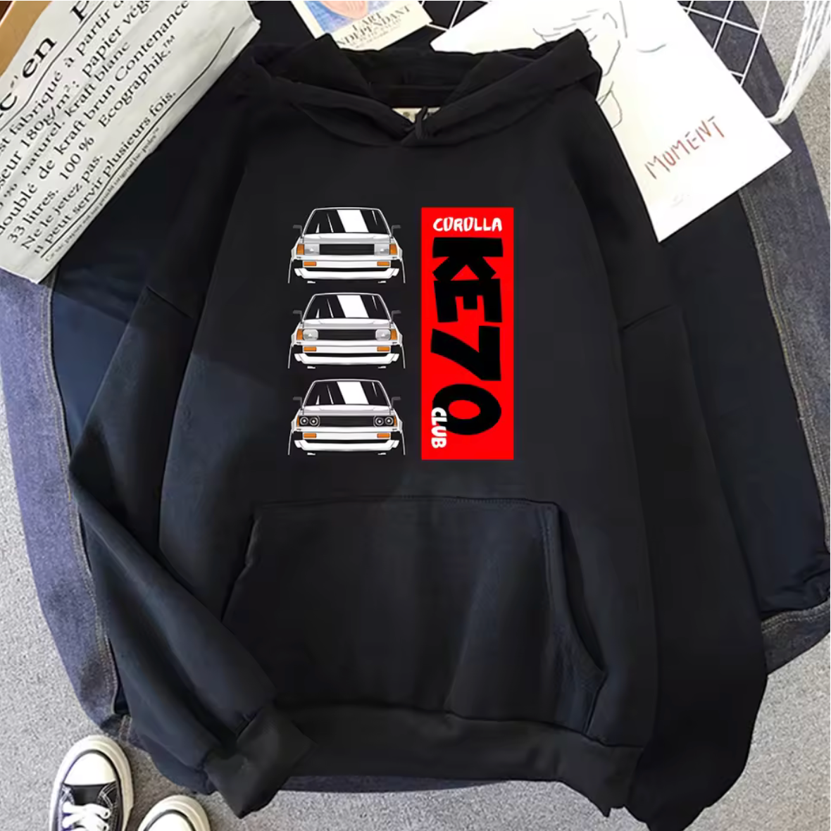 Toyota KE70 Club Long Sleeve Pullover Hoodie