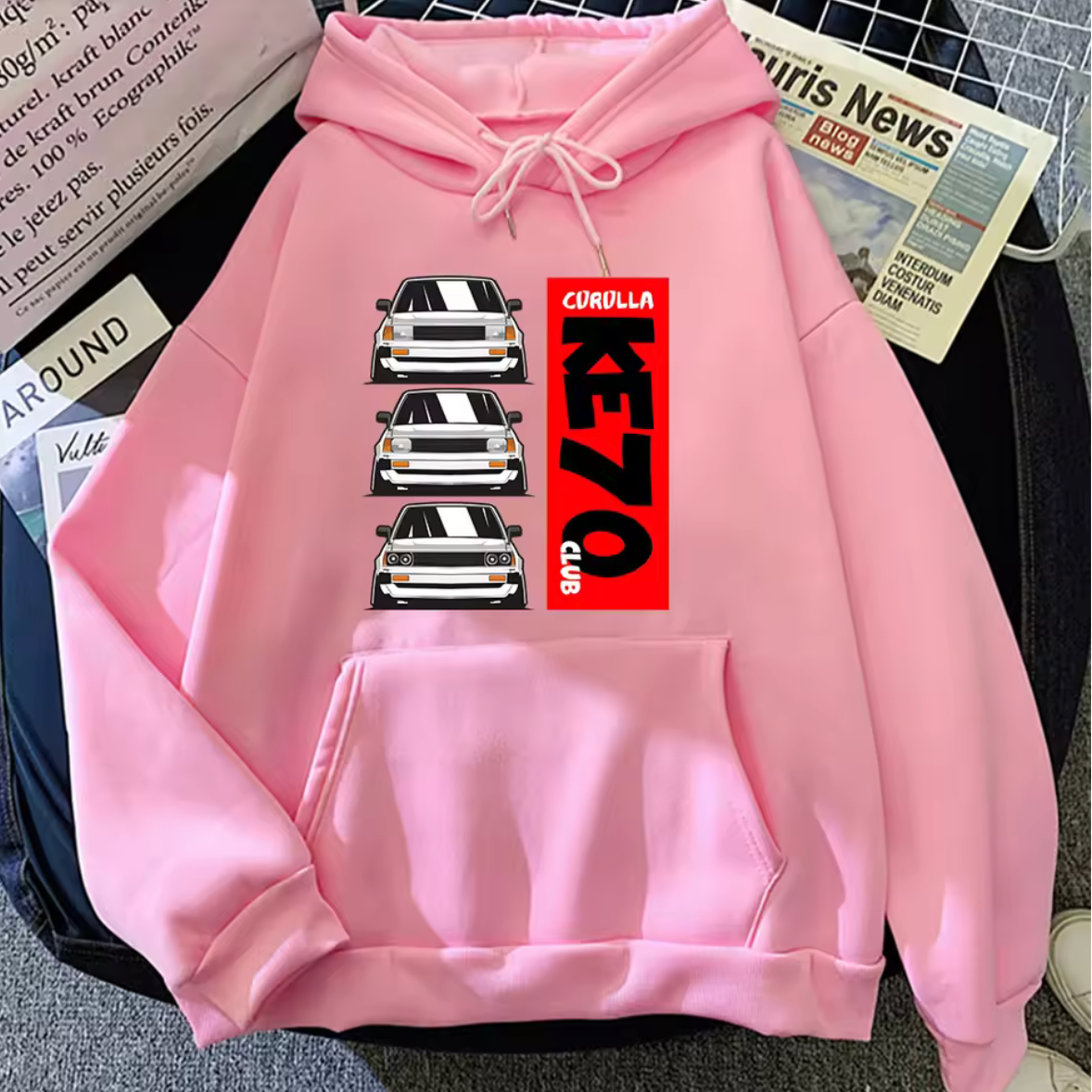 Toyota KE70 Club Long Sleeve Pullover Hoodie