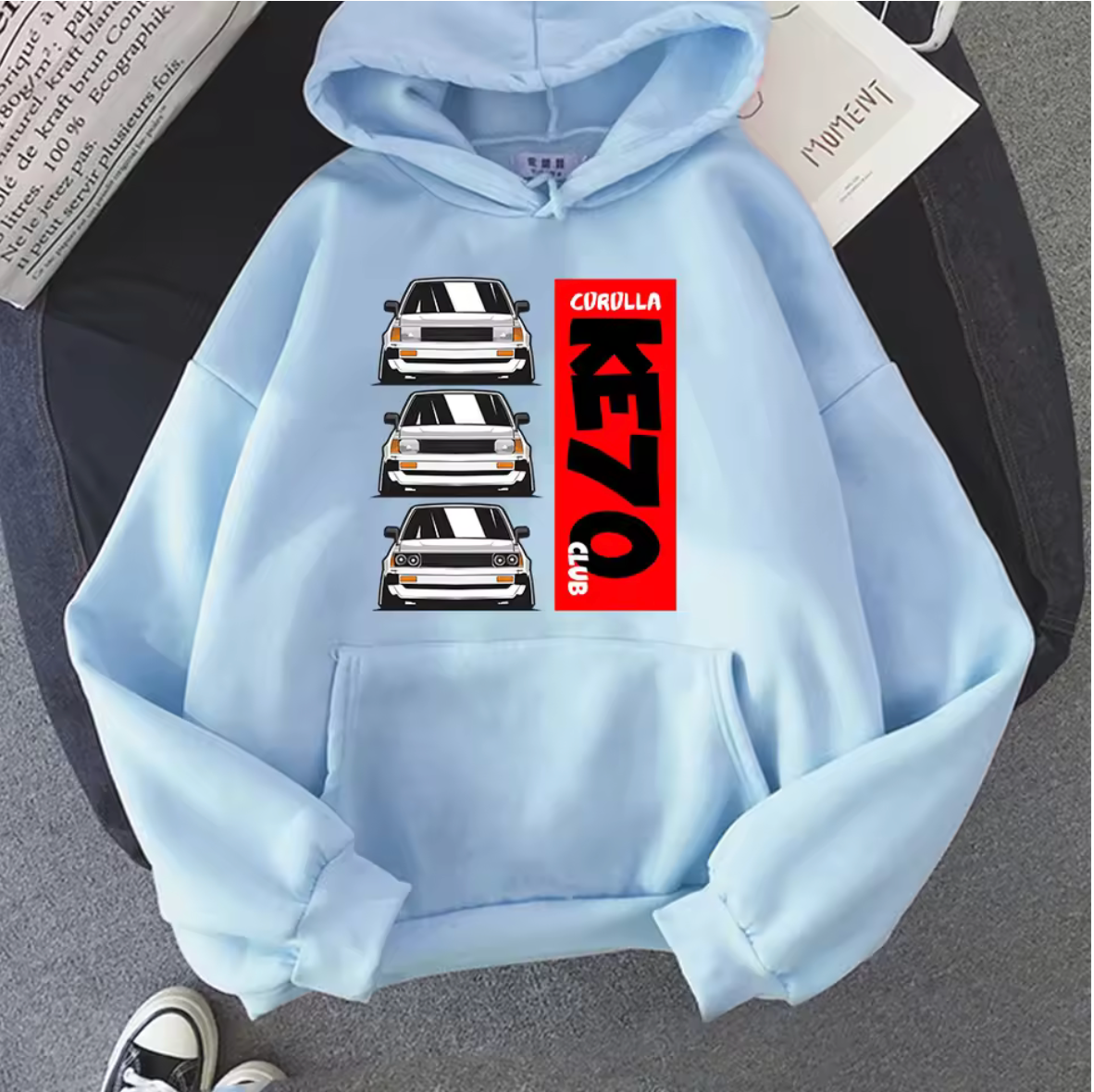 Toyota KE70 Club Long Sleeve Pullover Hoodie