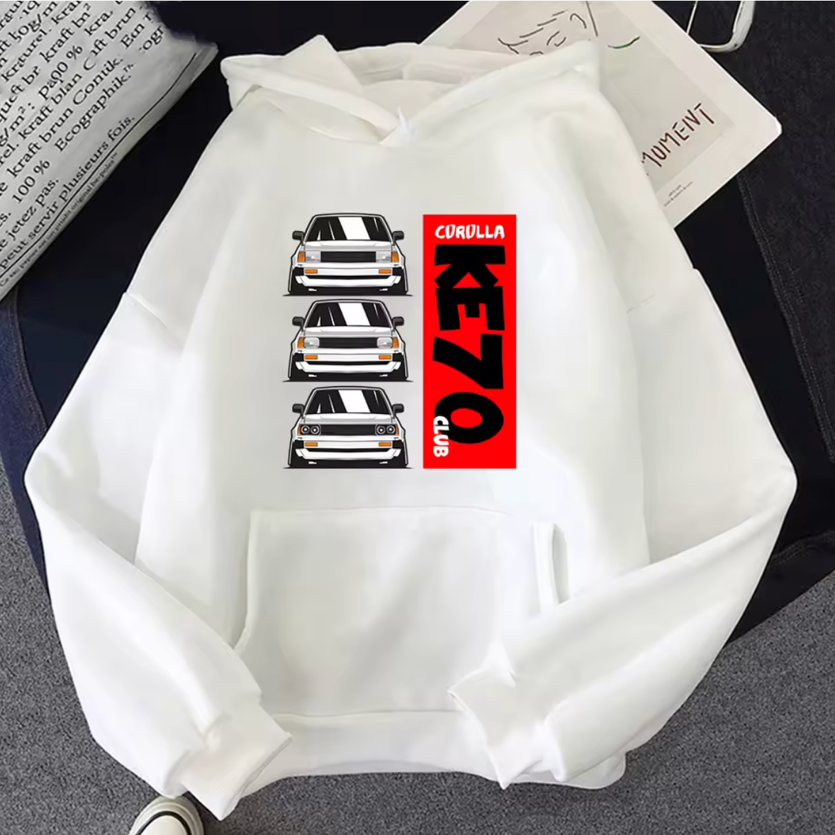 Toyota KE70 Club Long Sleeve Pullover Hoodie