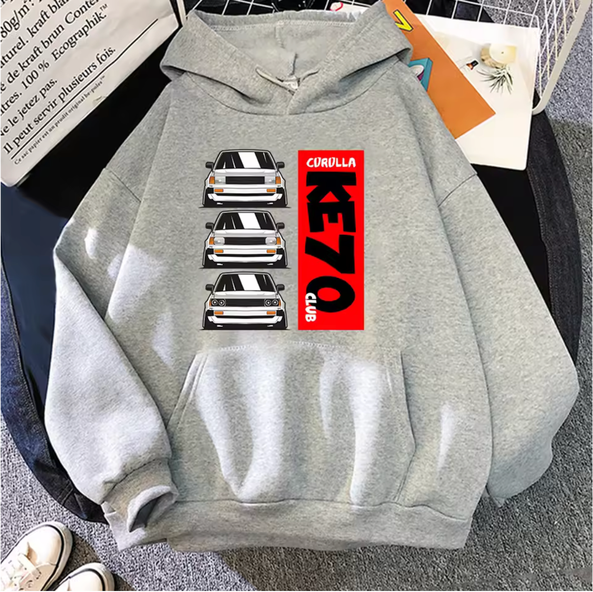 Toyota KE70 Club Long Sleeve Pullover Hoodie