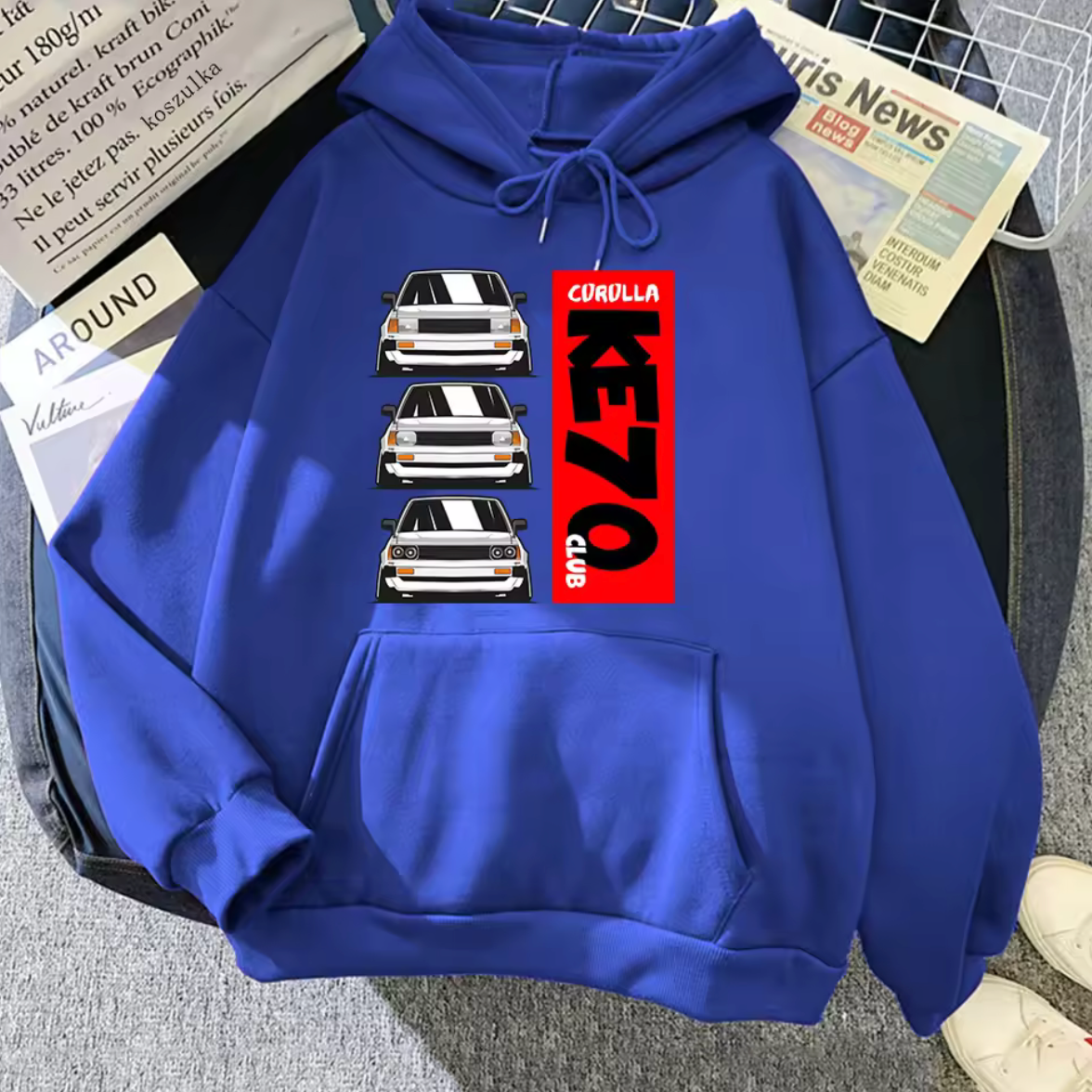 Toyota KE70 Club Long Sleeve Pullover Hoodie