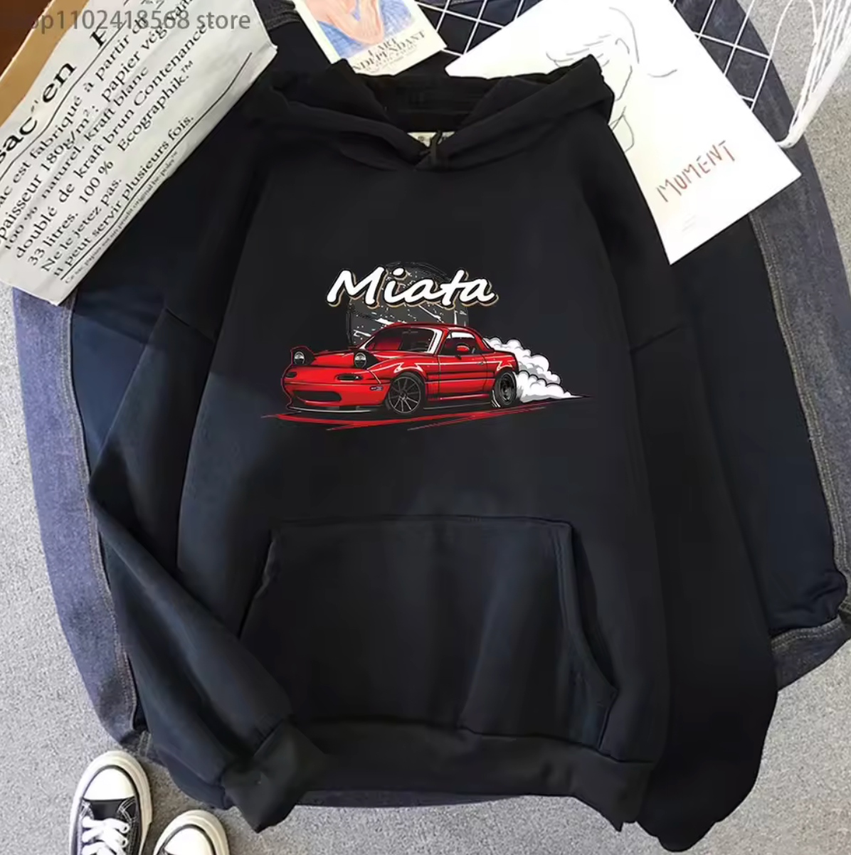 Mazda mx5 Miata Long Sleeve Pullover Hoodie
